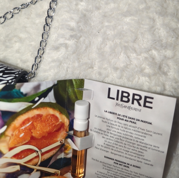 Yves Saint Laurent Black and White Zebra Clutch Foundation Libre Bundle NWT - Picture 2 of 5